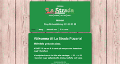 Desktop Screenshot of pizzerialastrada.se